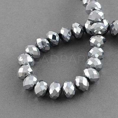 Electroplate Glass Bead Strands EGLA-R080-12mm-01-1
