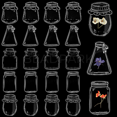 Tableware Theme Waterproof Self Adhesive Stamping Stickers Sets DIY-WH20014-04C-1