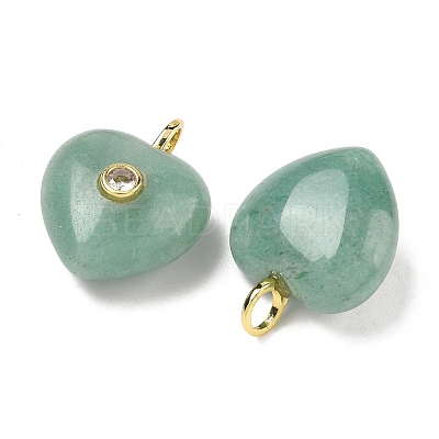 Natural Green Aventurine Pendants G-B180-03G-10-1