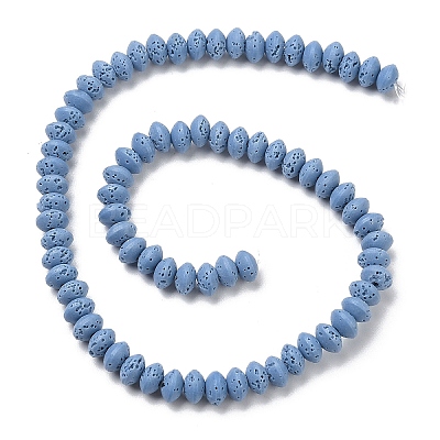 Synthetic Lava Rock Beads Strands G-B087-02A-08-1