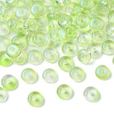 10G Electroplate Transparent Colours Rainbow Glass Seed Beads SEED-YW0003-04A-1