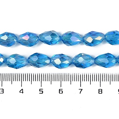 Transparent Electroplate Glass Beads Strands LS-EGLA-N013-T4mm-B17-1