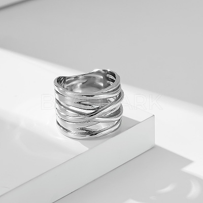 Cross 304 Stainless Steel Finger Rings FS-WG16BAC-04-1