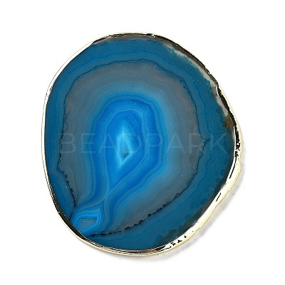 Natural Agate Coaster AJEW-NH0001-04G-1