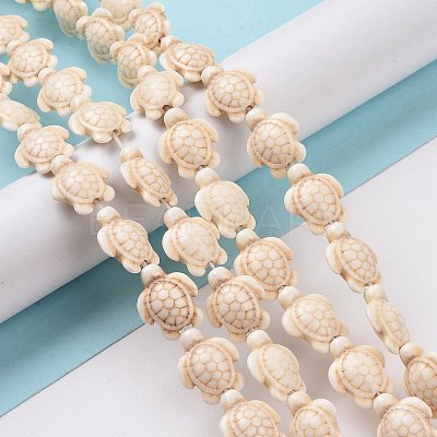 Dyed Synthetic Turquoise Beads Strands G-M152-11-B-1