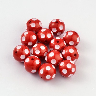 Chunky Bubblegum Acrylic Beads SACR-S146-20mm-11-1