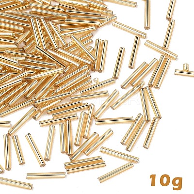 10G Glass Bugle Beads SEED-YW0003-01B-1