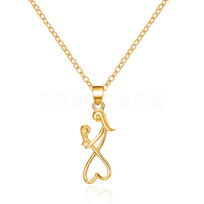 Mother's Day Alloy Pendant Necklaces FS-WG726DB-02-1