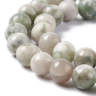 Natural Peace Jade Beads Strands X-G-G905-07-6MM-1