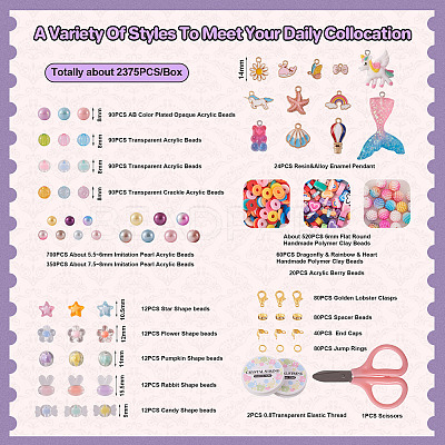 DIY Cute Bracelet Necklace Making Kit DIY-TA0003-95-1