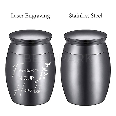 Stainless Steel Cremation Urn AJEW-CN0001-89A-1