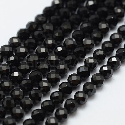 Natural Black Spinel Beads Strands X-G-E366-07-2mm-1
