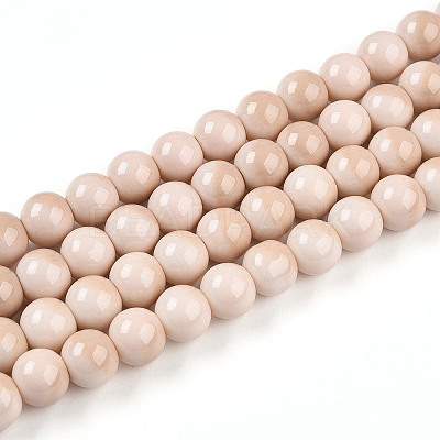 Baking Paint Glass Beads X1-DGLA-N012-10mm-07-1