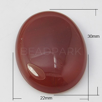 Natural Gemstone Cabochons X-G-G082-22x30x7mm-1-1