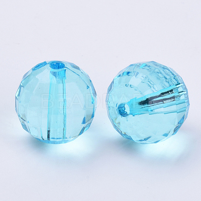 Transparent Acrylic Beads X-TACR-Q254-8mm-V40-1