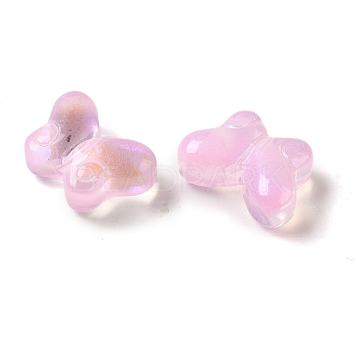 UV Plating Transparent Glass Beads X-GLAA-G115-03B-1