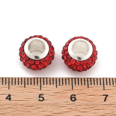 Rondelle Polymer Clay European Beads X1-FIND-U001-01S-1