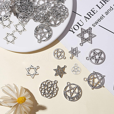Tibetan Style Alloy Pendants TIBEP-SC0001-28AS-1