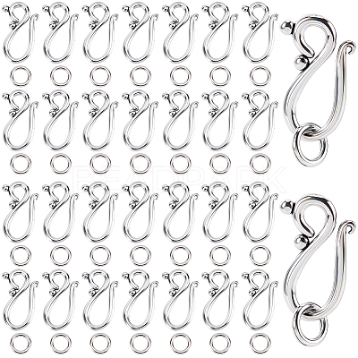 100Bags Tibetan Style Hook and Eye Clasps FIND-SP0006-14-1