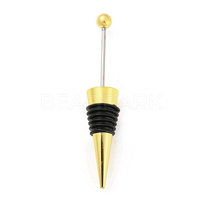 DIY Beadable Alloy Red Wine Stopper AJEW-Z016-03C-G-1