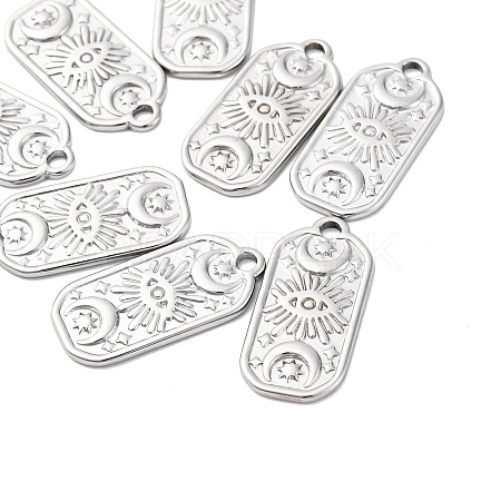 Non-Tarnish 304 Stainless Steel Pendants STAS-E182-10P-1