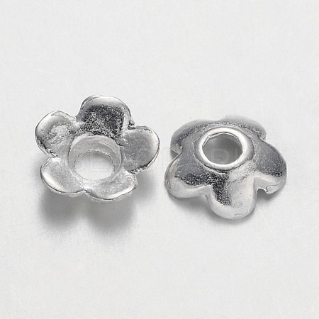 Tibetan Silver Bead Caps X-K0PCP022-1