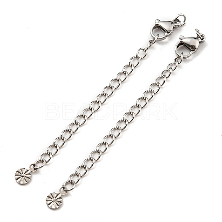 Tarnish Resistant 304 Stainless Steel Curb Chain Extender STAS-G310-07P-1