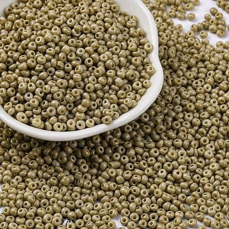 8/0 Baking Paint Glass Seed Beads SEED-M012-02A-50-1