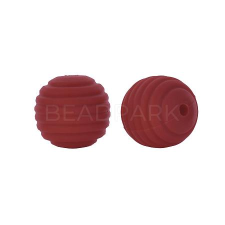 Thread Honeycomb Silicone Beads SI-JX0024A-40-1