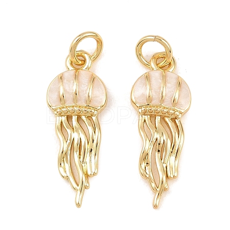Brass Enamel Pendants X-KK-Z140-13G-1