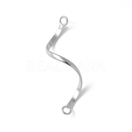 925 Sterling Silver Connector Charms STER-M093-04P-1