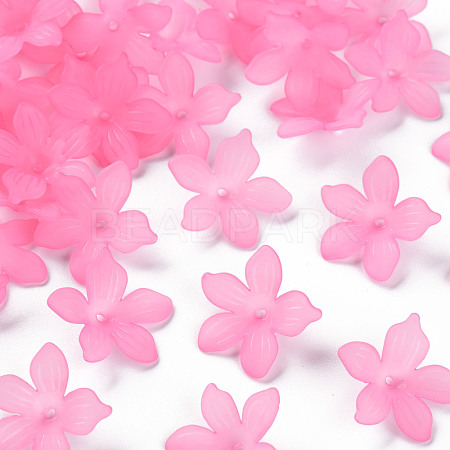 Frosted Acrylic Bead Caps MACR-S371-05A-704-1