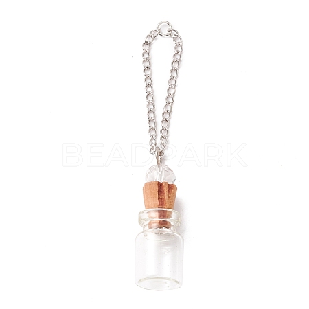 Empty Perfume Bottle Pendants GLAA-H017-01B-1