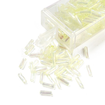 10G Ceylon Glass Twist Bugle Beads LS-SEED-L012-01B-1