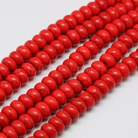 Synthetic Turquoise Beads Strands TURQ-G109-4x2mm-11-1