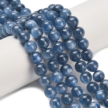 Natural Kyanite Beads Strands G-C259-B01-6mm-02-1