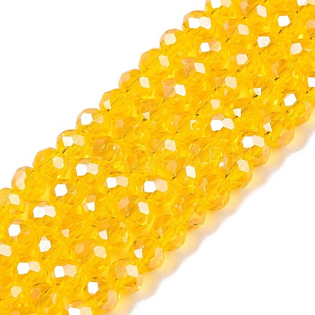 Electroplate Glass Beads Strands EGLA-A044-T4mm-A05-1
