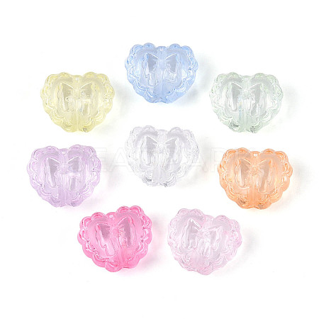 Transparent Acrylic Beads X-TACR-T029-27M-1