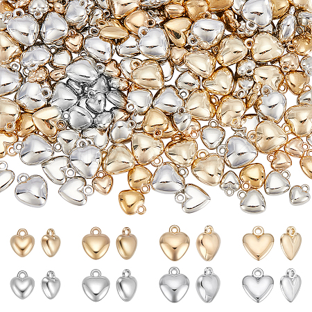 200Pcs 8 Styles CCB Plastic Pendants CCB-UN0001-04-1