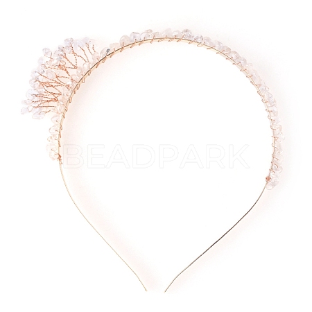 Quartz Crystal with Metal Hair Bands PW-WG4CD56-05-1