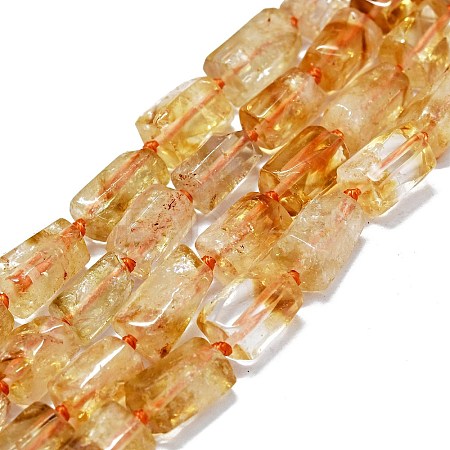 Natural Citrine Beads Strands G-O170-113-1