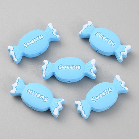 Candy Food Grade Eco-Friendly Silicone Beads LS-SIL-TAC0004-15-1