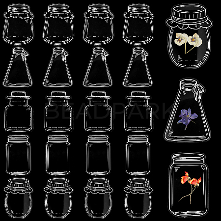 Tableware Theme Waterproof Self Adhesive Stamping Stickers Sets DIY-WH20014-04C-1