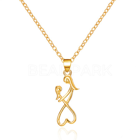 Mother's Day Alloy Pendant Necklaces FS-WG726DB-02-1
