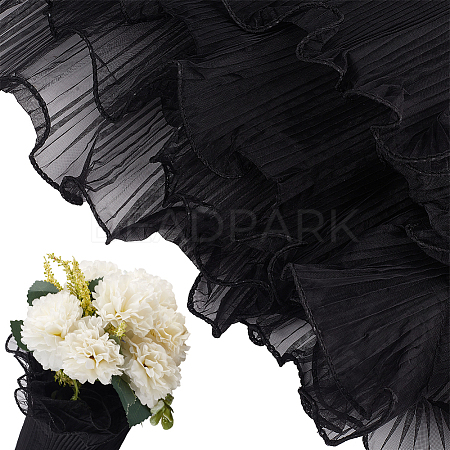 Polyester Flower Bouquet Wrapping Mesh Paper DIY-WH0542-37A-1