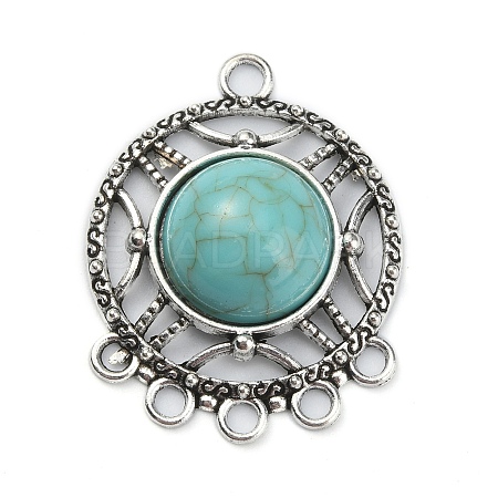 Synthetic Turquoise Chandelier Component Links FIND-TAC0011-49A-AS-1