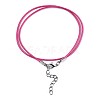 Waxed Cotton Cord Necklace Making LS-MAK-S034-010-3