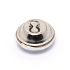 Glass Rhinestone Button BUTT-WH0015-21C-01-2