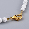 Natural & Synthetic Gemstone Beaded Necklaces NJEW-JN02454-4