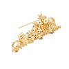 Rhinestone Alloy Brooches JEWB-M047-02G-07-2